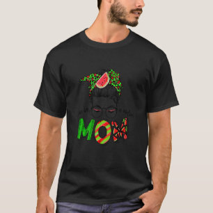Camiseta Um Em Um Melão Mãe Mensageiro Bun Watermelon Summe