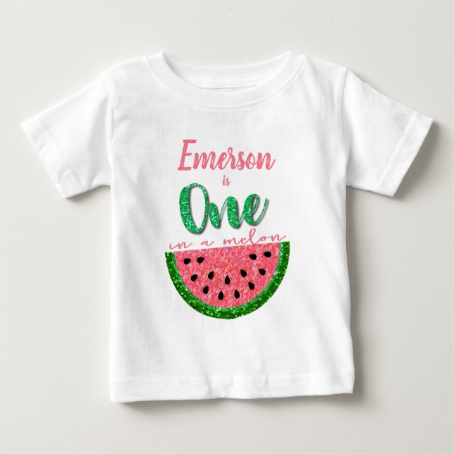 Camiseta Um em um melão, melancia em Watermelon, tutu de an (Frente)