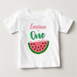 Camiseta Um em um melão, onsie da melancia, tutu do