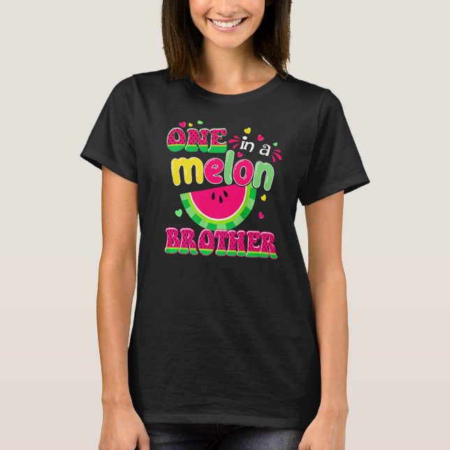 Camiseta Um Em Um Melon Brother Bday Match Group Summer (Frente)