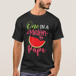 Camiseta Um Em Um Par De Aniversário Da Família Melon Papa