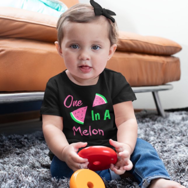 Camiseta Um Em Um primeiro aniversario De Melão (Criador carregado)