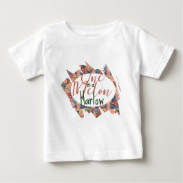 Camiseta Um em um primeiro aniversário de Melon - vibrações