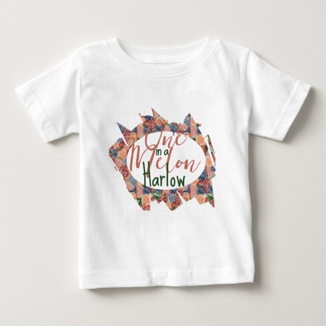 Camiseta Um em um primeiro aniversário de Melon - vibrações (Frente)