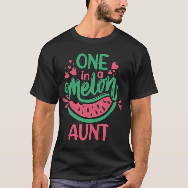 Camiseta Um Em Um Tema De Melão Fruta De Verão (Frente)