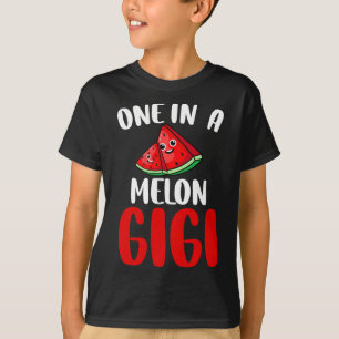 Camiseta Um Em Uma Família De Frutas Melancia Melancia Gigi
