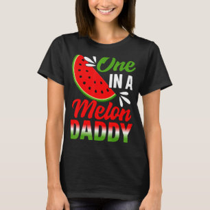 Camiseta Um Em Uma Família De Melancia De Pai Melão Anivers