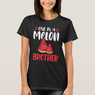 Camiseta Um Em Uma Família Melon Brother Watermelon