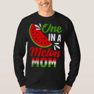 Camiseta Um Em Uma Família Melon Mãe Melancia Parte De Aniv