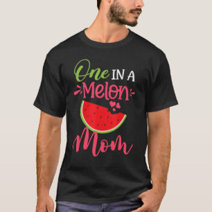 Camiseta Um Em Uma Família Melon Mãe Melancia Parte De Aniv