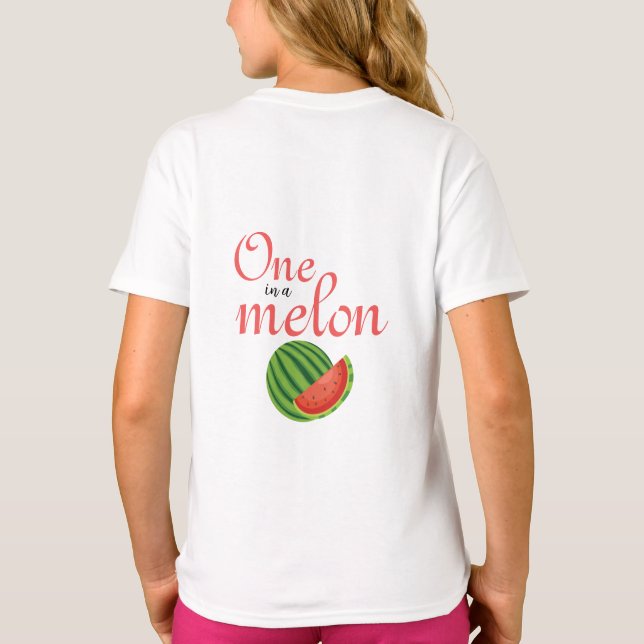 Camiseta Um Em Uma Melancia Melão (Verso)