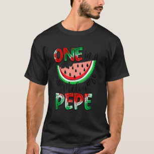 Camiseta Um Em Uma Soma Familiar De Melão De Melão De Pepe