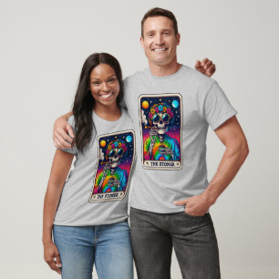 Camiseta Um esqueleto o tarot do stoner