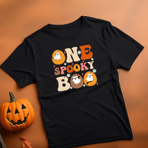 Camiseta Um Fantasma de Gato de Gato do Halloween de Boo Sp