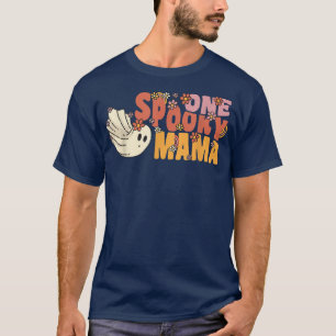 Camiseta Um Fantasma Louco Da Mama Groovy Com Flores Vintag