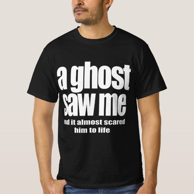 Camiseta Um fantasma me viu (Frente)