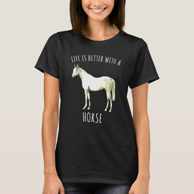 Camiseta Um Fazenda de Cavalo Branco (Frente)