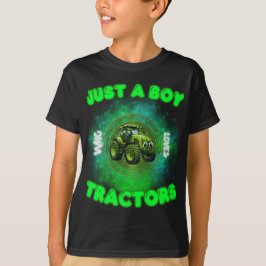Camiseta Um Fazenda Engraçado, Só Um Menino Que Ama Os Trat
