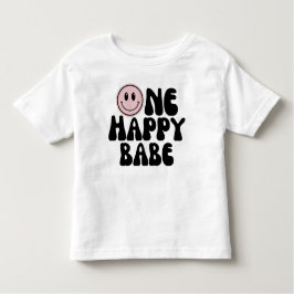 Camiseta Um Feliz Bebê Primeiro Aniversário