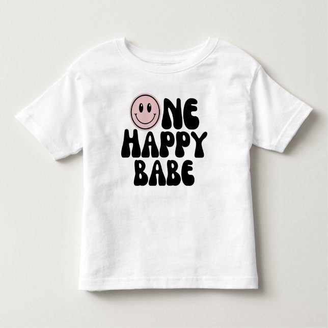 Camiseta Um Feliz Bebê Primeiro Aniversário (Frente)