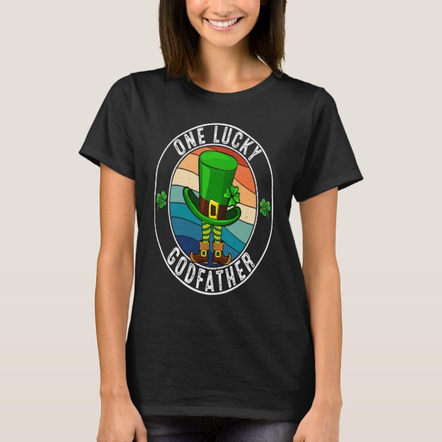 Camiseta Um Feliz Chefão Leprechaun Irish St Patricks (Frente)