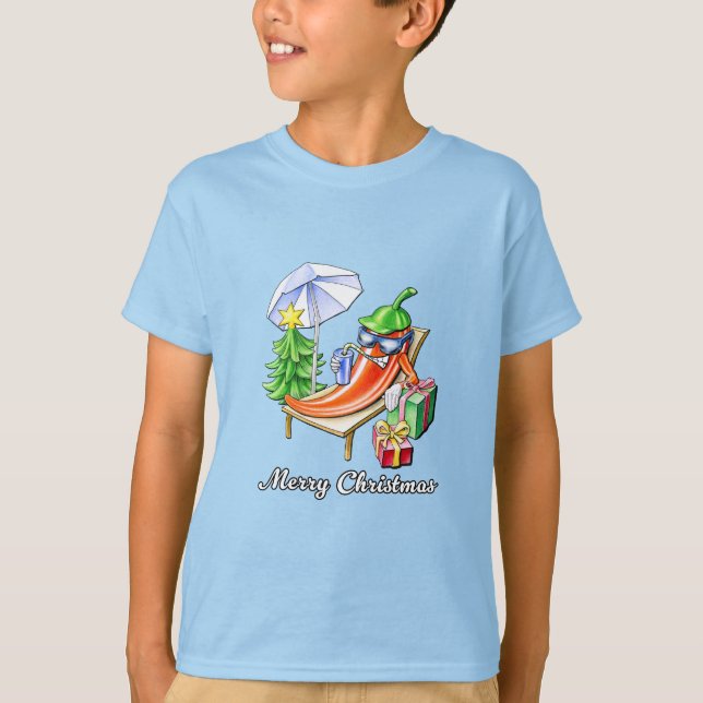 Camiseta Um Feliz Natal em Sunshade e Tree (Frente)