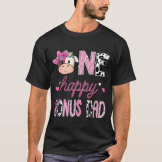 Camiseta Um feliz pai bônus aniversário de 1 ano menina faz
