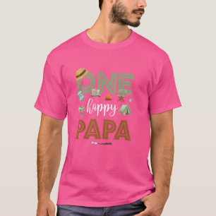 Camiseta Um Feliz Papa Camper Primeiro Festa de Aniversário