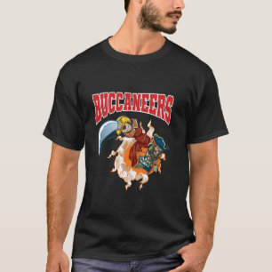 Camiseta Um Feroz Tema de Pirata Caribenho Divertido Bucane