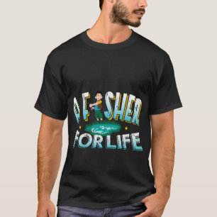 Camiseta Um Fisher Para Desenho de Vida - Ideia de Presente