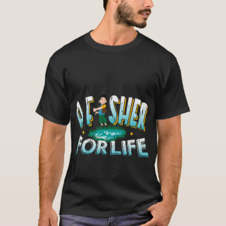 Camiseta Um Fisher Para Desenho de Vida - Ideia de Presente