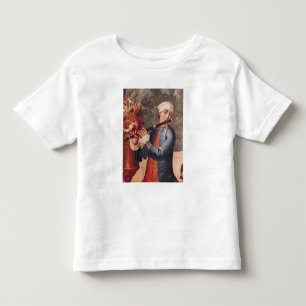 Camiseta Um Flautist, detalhe de uma tela