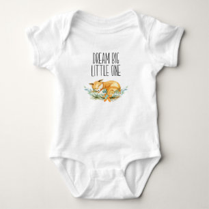 Camiseta Um Fox pequeno grande ideal Babygrow