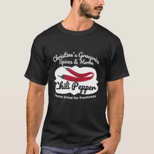 Camiseta Um frasco de pimenta.