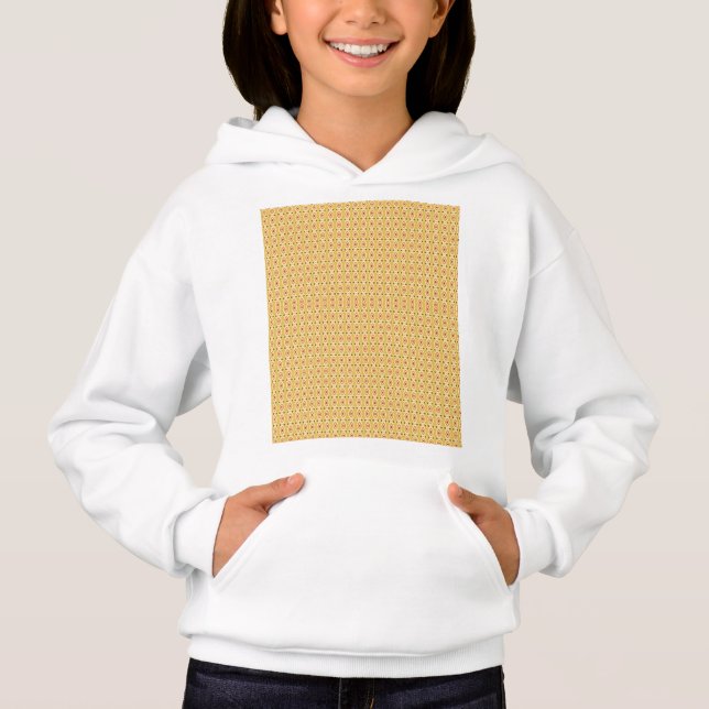 Camiseta um fundo laranja e amarelo com círculos (Frente)