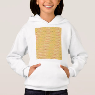 Camiseta um fundo laranja e amarelo com círculos