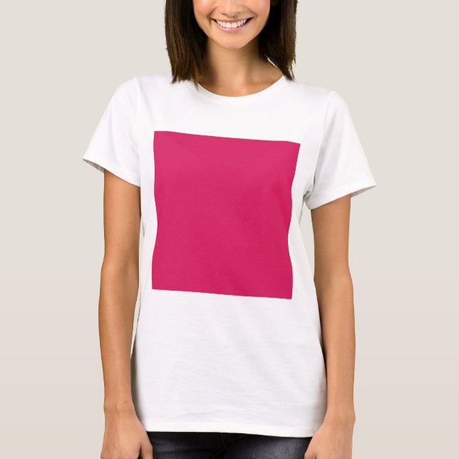 Camiseta um fundo rosa com borda branca (Frente)