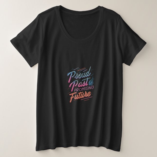 Camiseta Um Futuro Orgulhoso E Promissor, Camisa-T De Taman (Frente do Design)