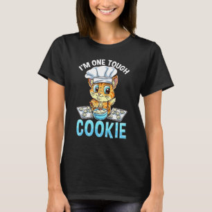 Camiseta Um Gato Biscoito Duro Cozinheiro Chef de Confeitar