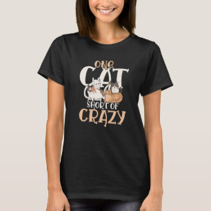 Camiseta Um gato curto Kitty pet louco fofo