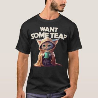 camiseta um gato de ia inspirado por uma garota de