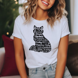 Camiseta Um Gato de Palavras