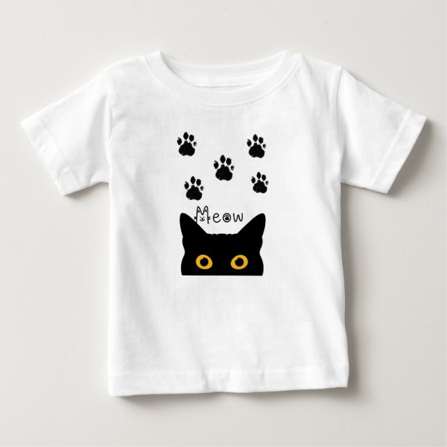 Camiseta um gato fofo (Frente)