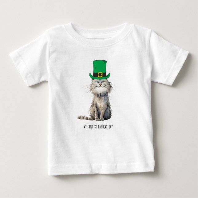 Camiseta Um gato irlandês feliz (Frente)
