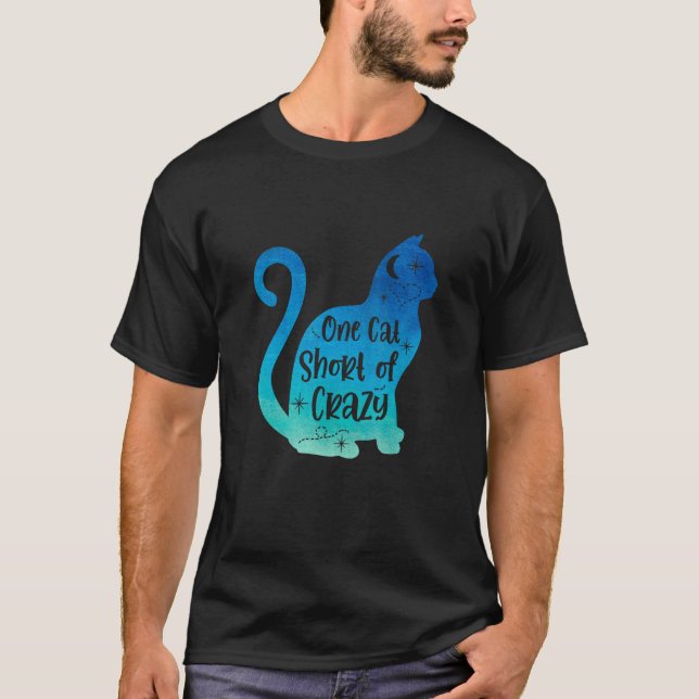 Camiseta Um Gato Sem Gato Louco Proprietário De Animais De  (Frente)