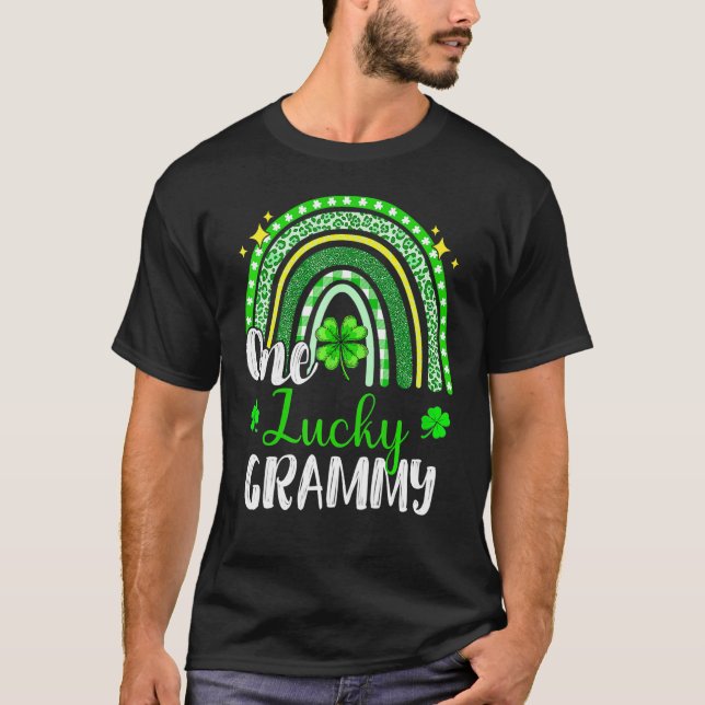 Camiseta Um Grammy Sortudo Imprimir Rua Arco-Íris (Frente)
