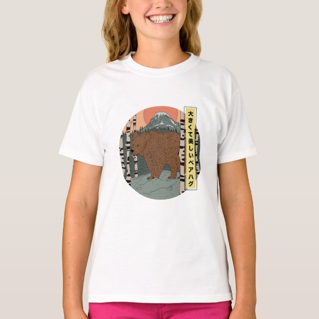 Camiseta Um grande e belo abraço de urso (Frente)