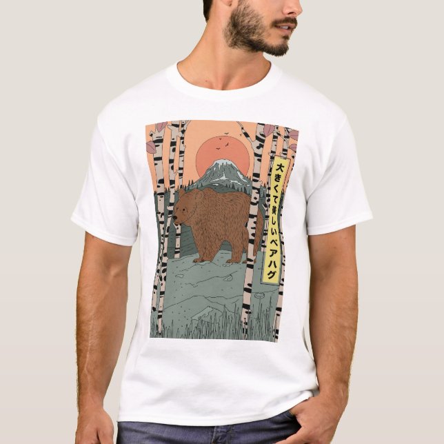 Camiseta Um grande e lindo abraço de urso (Frente)