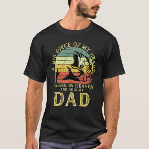 Camiseta Um Grande Pedaço Do Meu Coração Pescado No Céu E E