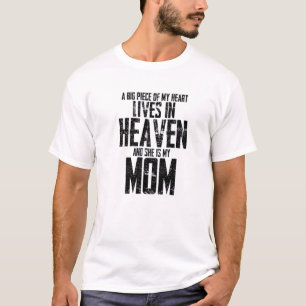 Camiseta Um Grande Pedaço Do Meu Coração Vive No Céu